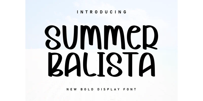 Summer Balista Font by KC Production — Display Font