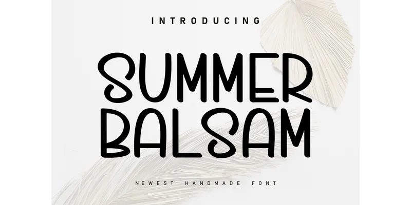 Summer Balsam Font by KC Production — Display Font