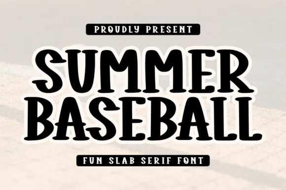 Summer Baseball by CraftedType Studio — Slab Serif Font
