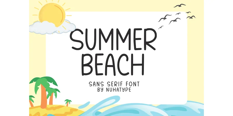 Summer Beach Font by Nuhatype — Sans Serif Font