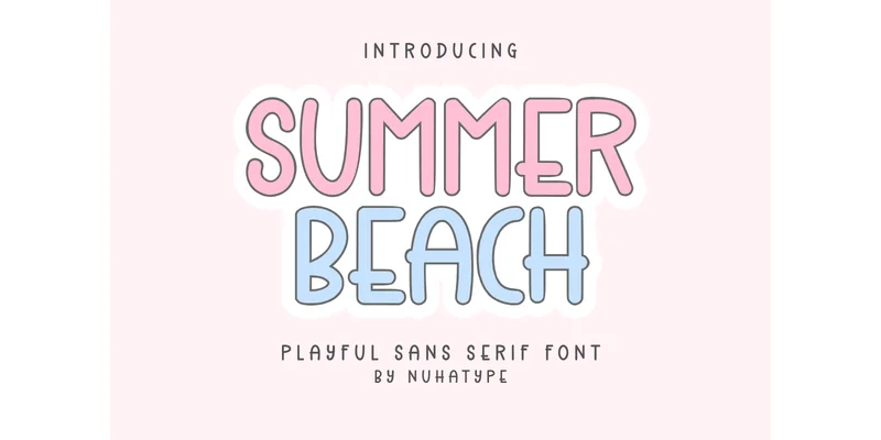 Summer Beach Font by Nuhatype — Sans Serif Font