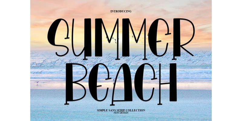 Summer Beach Font by PAYJHOshop — Sans Serif Font