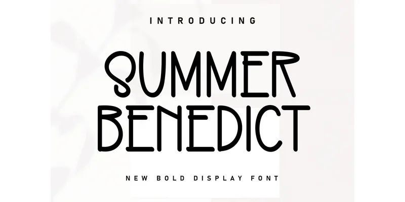 Summer Benedict Font by KC Production — Display Font