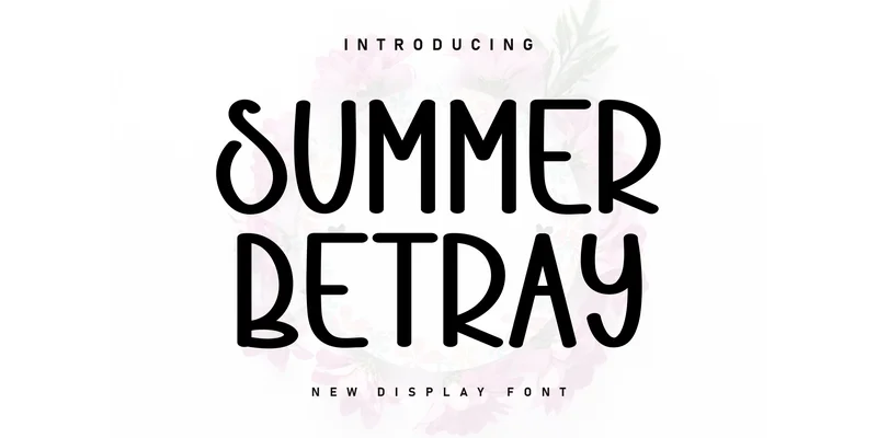 Summer Betray Font by Berkah Shop — Display Font