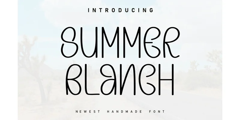 Summer Blanch Font by ArtLine Design — Display Font