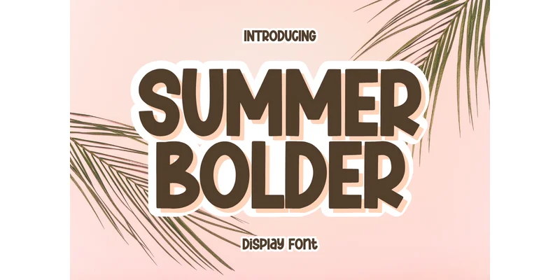 Summer Bolder Font by Minimalist Eyes — Display Font