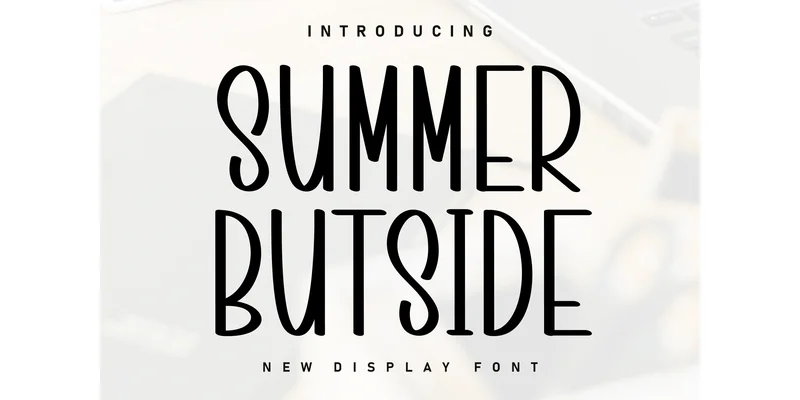 Summer Butside Font by ArtLine Design — Display Font