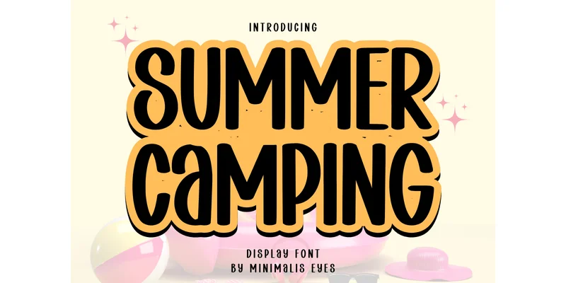 Summer Camping Font by Minimalist Eyes — Display Font