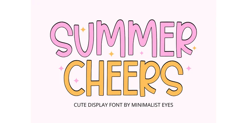 Summer Cheers Font by Minimalist Eyes — Display Font