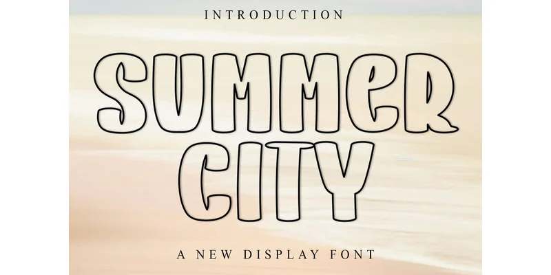 Summer City Font by PiPi Creative — Display Font