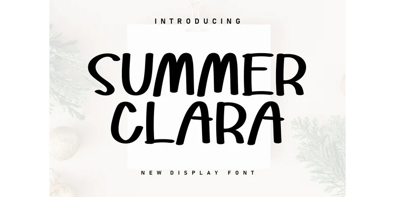 Summer Clara Font by KC Production — Display Font