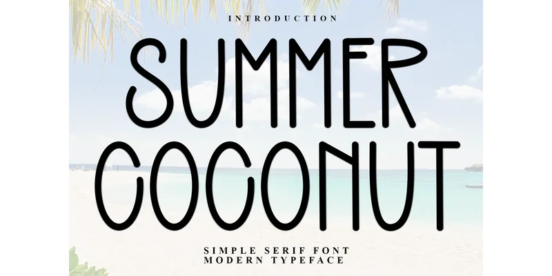Summer Coconut Font by FreshTypeINK — Sans Serif Font