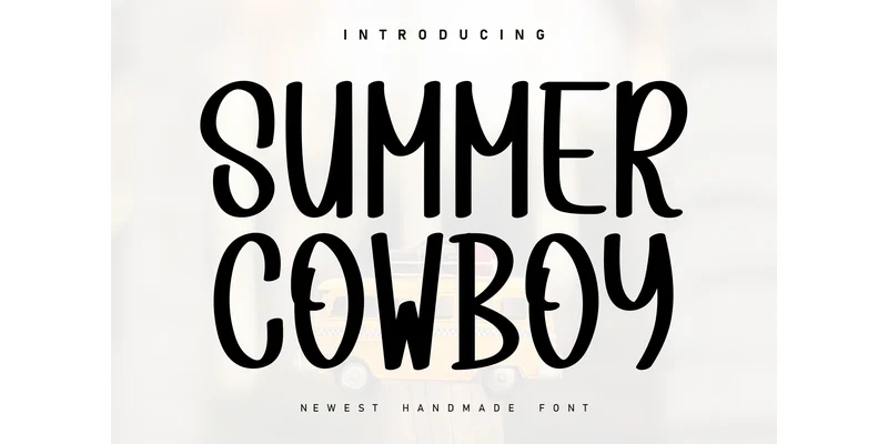 Summer Cowboy Font by Berkah Shop — Display Font