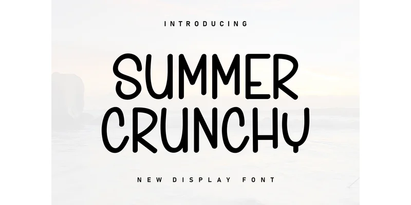 Summer Crunchy Font by KC Production — Display Font