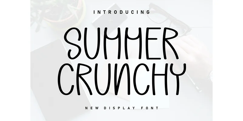 Summer Crunchy Font by KC Production — Display Font