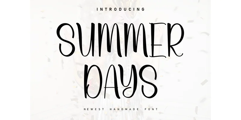 Summer Days Font by KC Production — Display Font