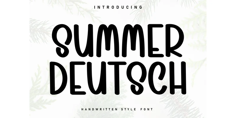 Summer Deutsch Font by Berkah Shop — Display Font