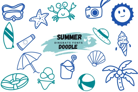 Summer Doodle by Suphitchaya — Dingbats Font