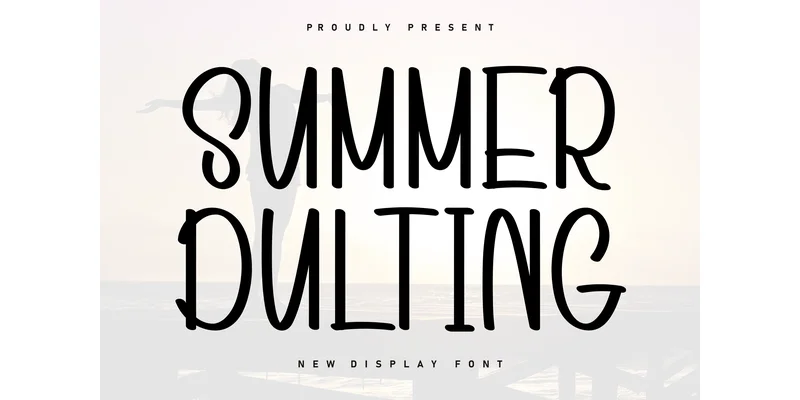 Summer Dulting Font by KC Production — Display Font