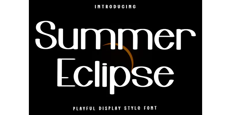 Summer Eclipse Font by Inermedia STUDIO — Display Font