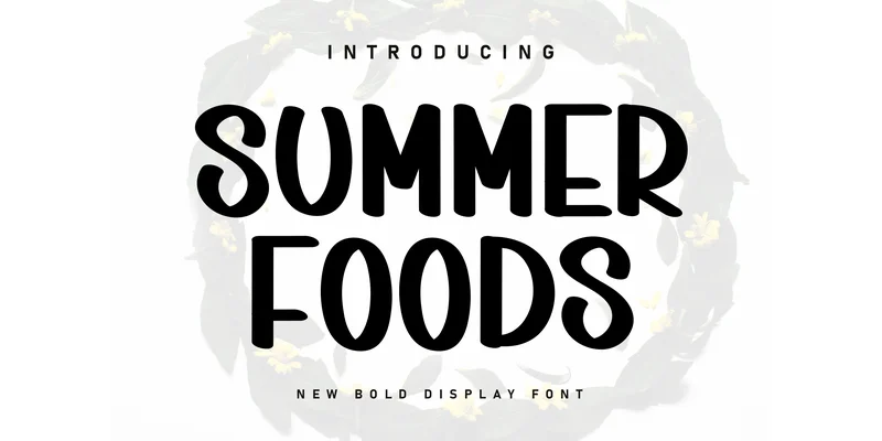 Summer Foods Font by KC Production — Display Font