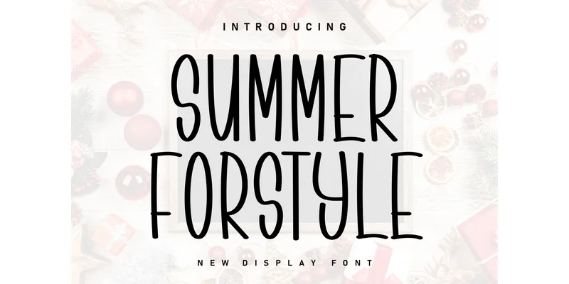 Summer Forstyle Font by KC Production — Display Font