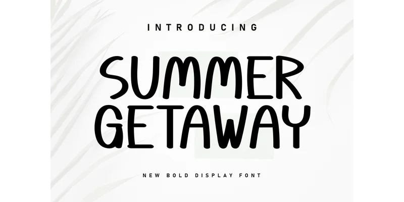 Summer Getaway Font by ArtLine Design — Display Font