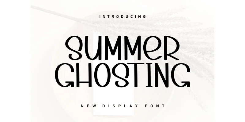 Summer Ghosting Font by ArtLine Design — Display Font