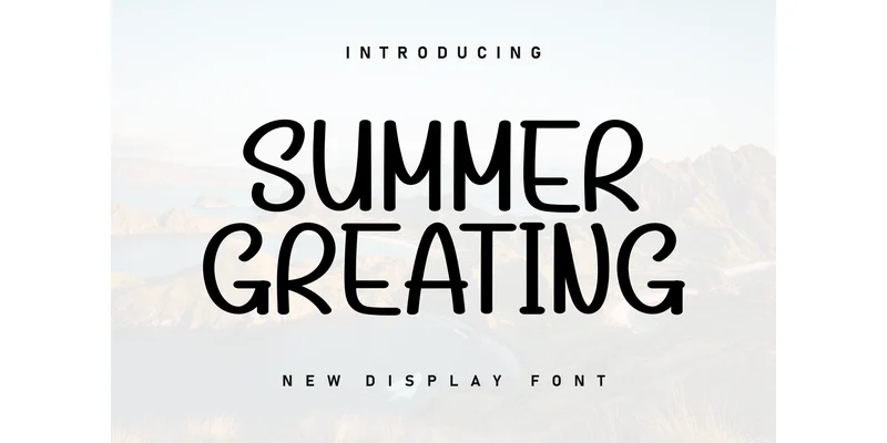 Summer Greating Font by KC Production — Display Font