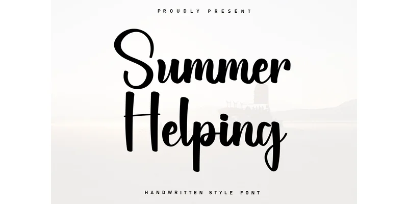 Summer Helping Font by Berkah Shop — Display Font