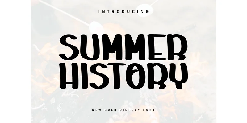 Summer History Font by Berkah Shop — Display Font