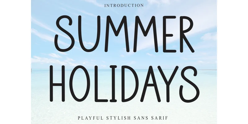 Summer Holidays Font by PiPi Creative — Sans Serif Font