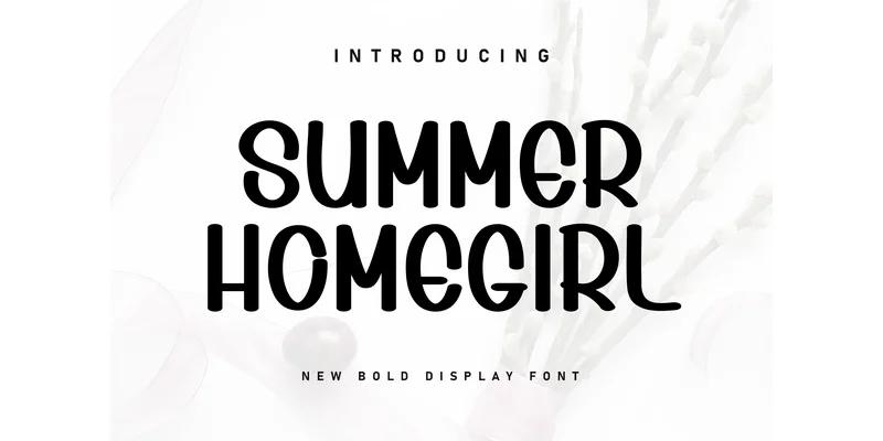 Summer Homegirl Font by Berkah Shop — Display Font