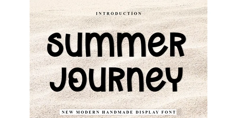 Summer Journey Font by FreshTypeINK — Display Font