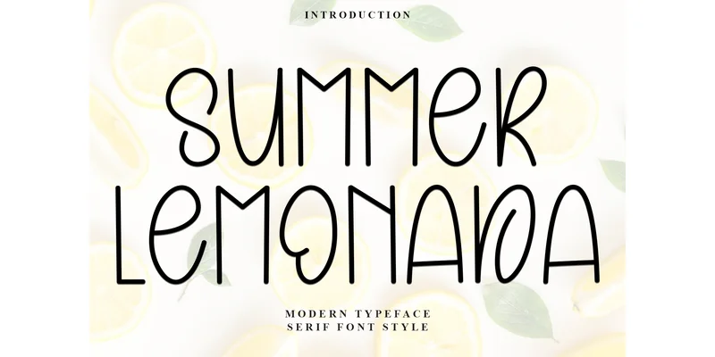 Summer Lemonada Font by FreshTypeINK — Sans Serif Font