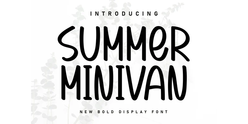Summer Minivan Font by KC Production — Display Font