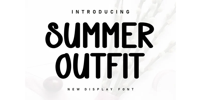 Summer Outfit Font by Berkah Shop — Display Font