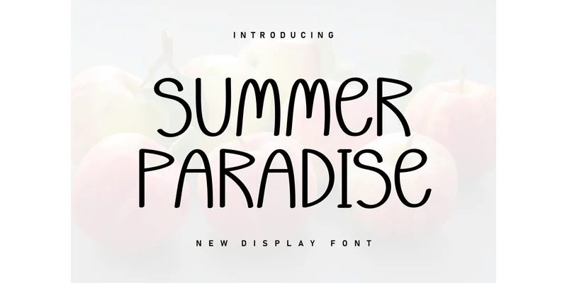 Summer Paradise Font by ArtLine Design — Display Font