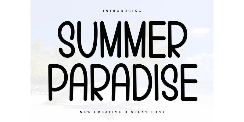 Summer Paradise Font by PiPi Creative — Sans Serif Font