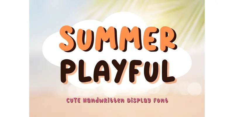 Summer Playful Font by AquariiD — Display Font