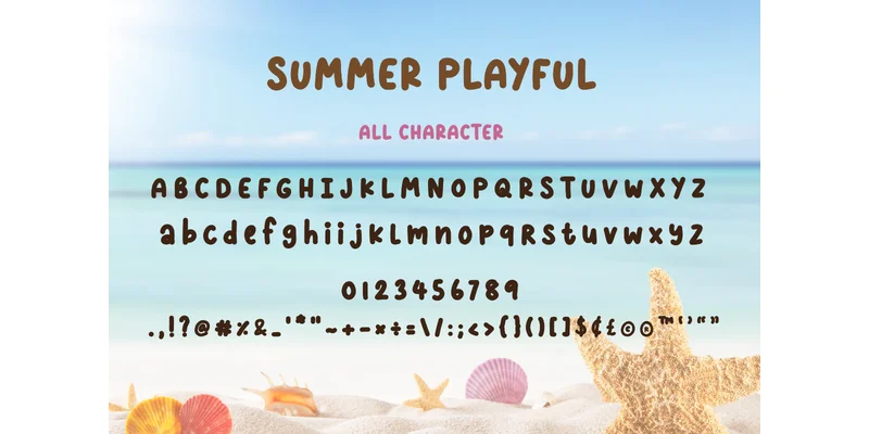 Summer Playful Font by AquariiD — Display Font — thumbnail 6