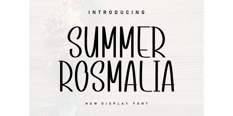 Summer Rosmalia Font by KC Production — Display Font