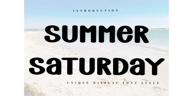Summer Saturday Font by FreshTypeINK — Display Font