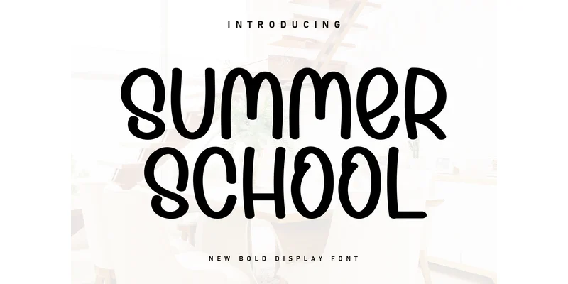 Summer School Font by Berkah Shop — Display Font