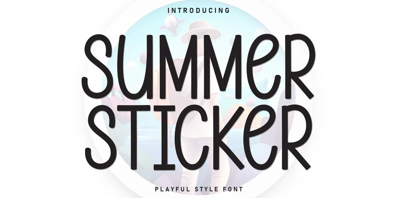 Summer Sticker Font by Strongkeng Old — Display Font