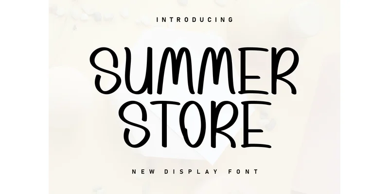 Summer Store Font by KC Production — Display Font