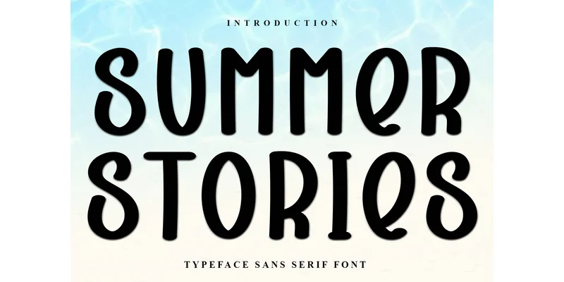 Summer Stories Font by FreshTypeINK — Display Font