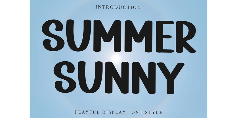 Summer Sunny Font by FreshTypeINK — Display Font