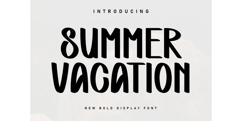 Summer Vacation Font by Berkah Shop — Display Font