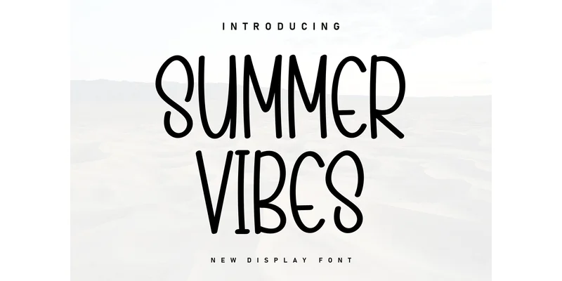Summer Vibes Font by Berkah Shop — Display Font
